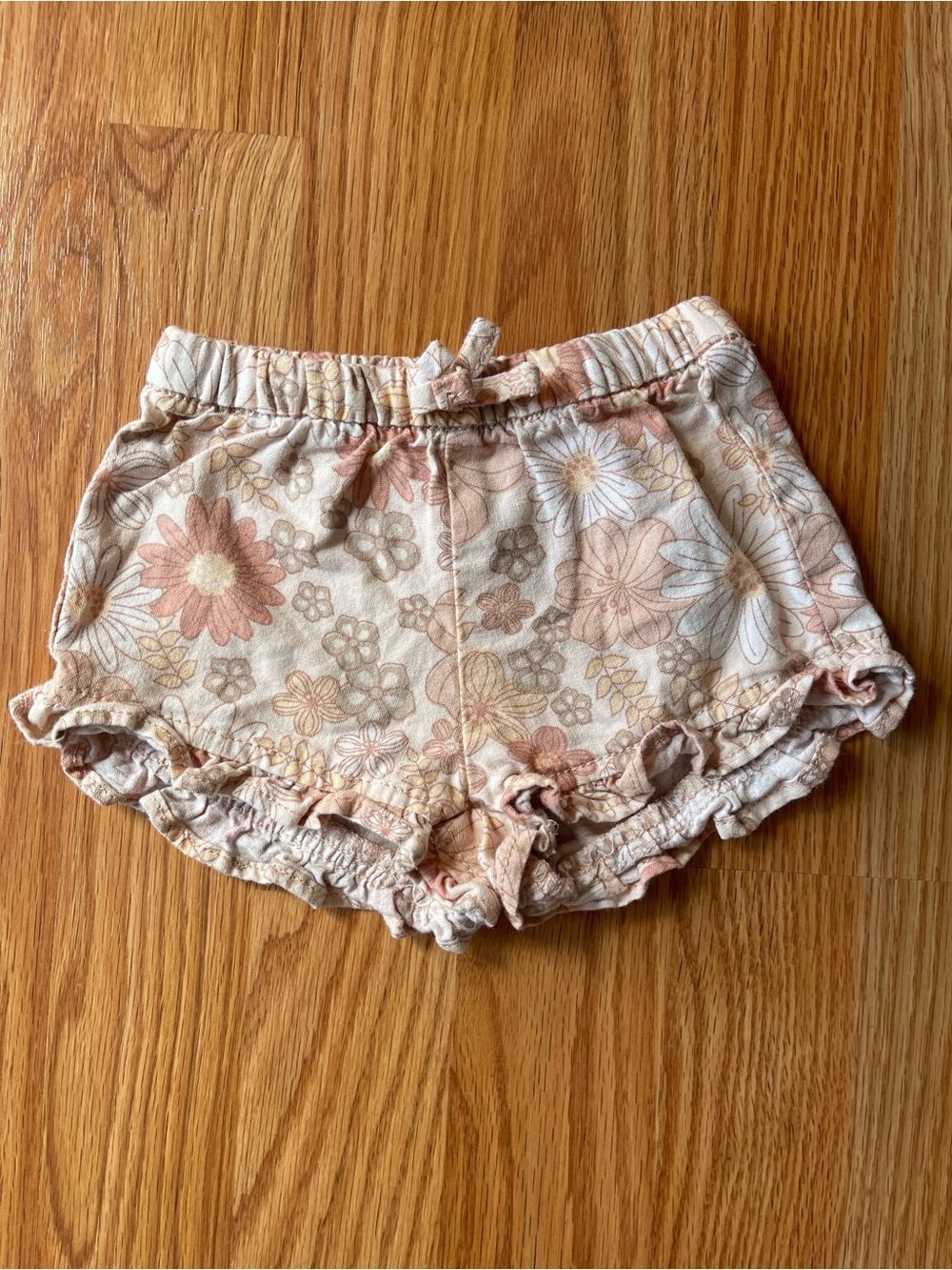 Little Co. Baby Girl Floral Ruffle Shorts